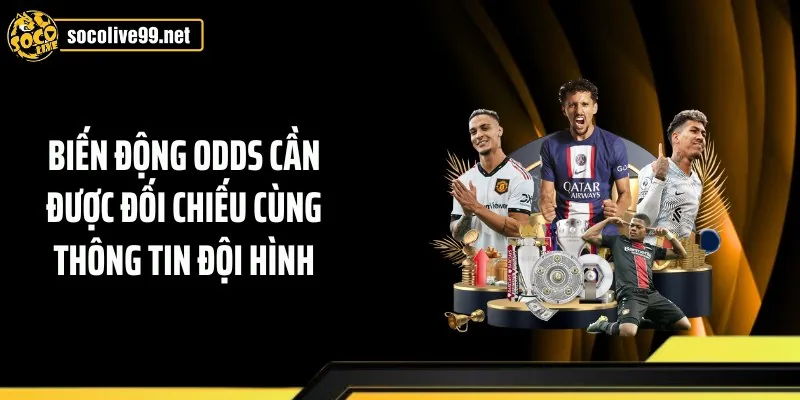Biến động Odds cần được đối chiếu cùng thông tin đội hình