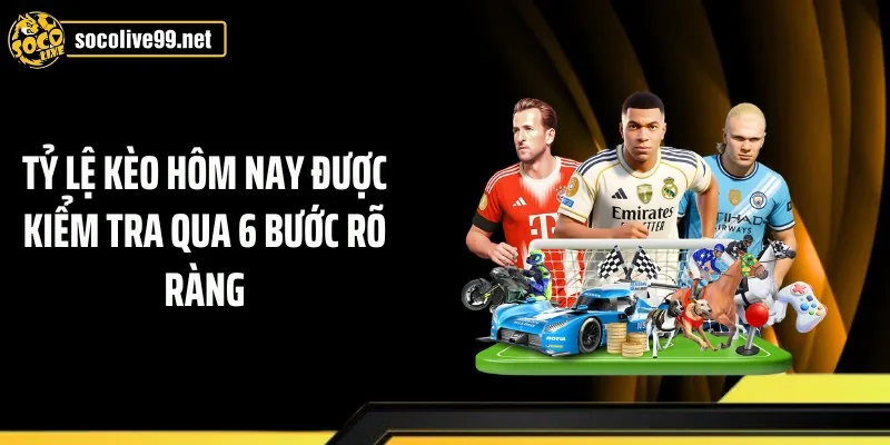 Tỷ lệ kèo hôm nay được kiểm tra qua 6 bước rõ ràng